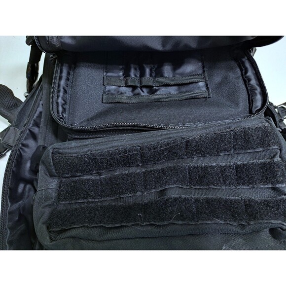 WOLFpak 45L Backpack Black Camping Hiking Gym Military Molle Hook Loop Wolfpack - Picture 6 of 16